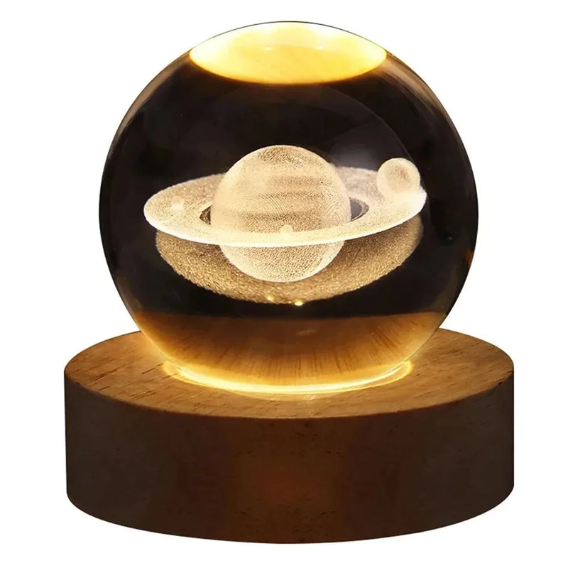 Luminária de cristal 3D