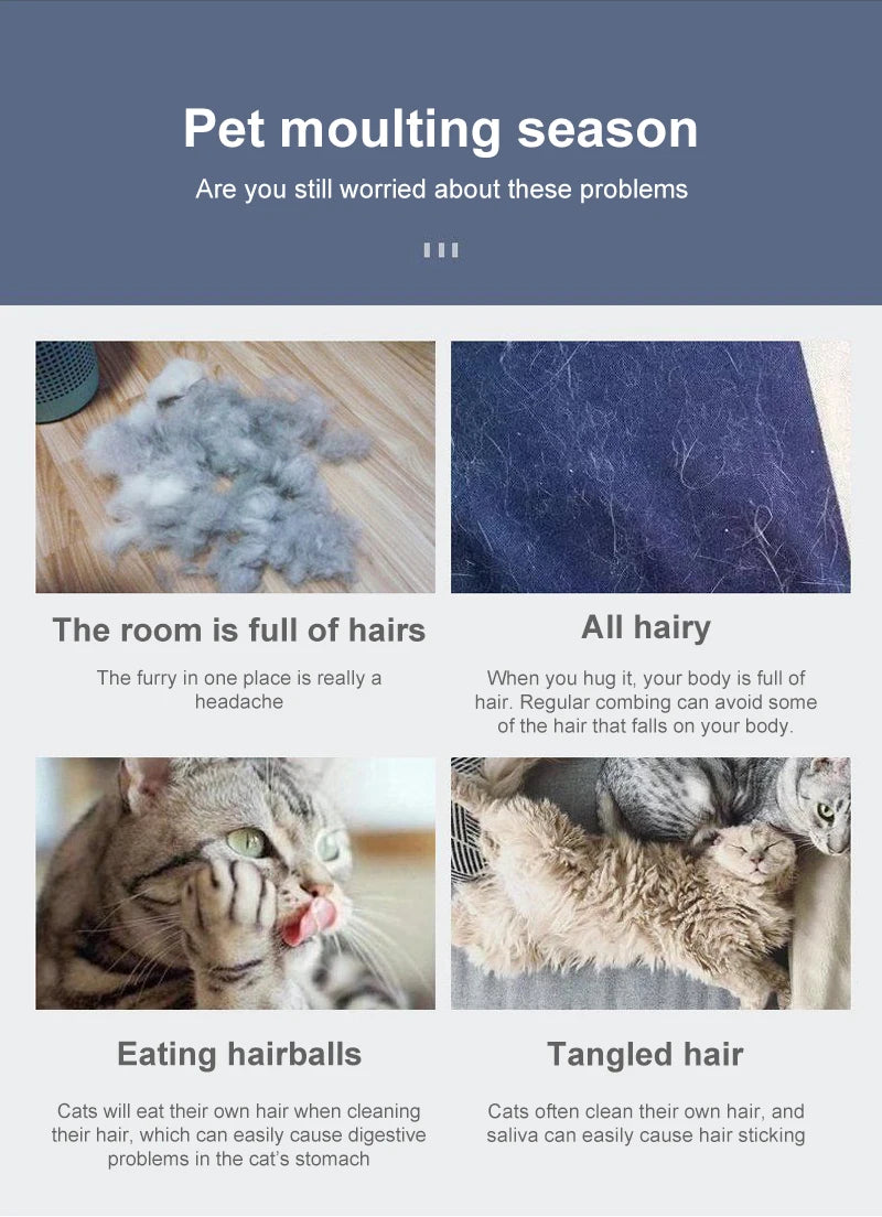 Escova removedora de pelos para Pets.